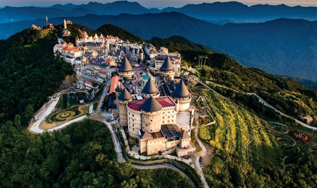APRÈS-MIDI, BA NA HILLS – VISITE NOCTURNE DU PONT D'OR ET DU PONT DU DRAGON